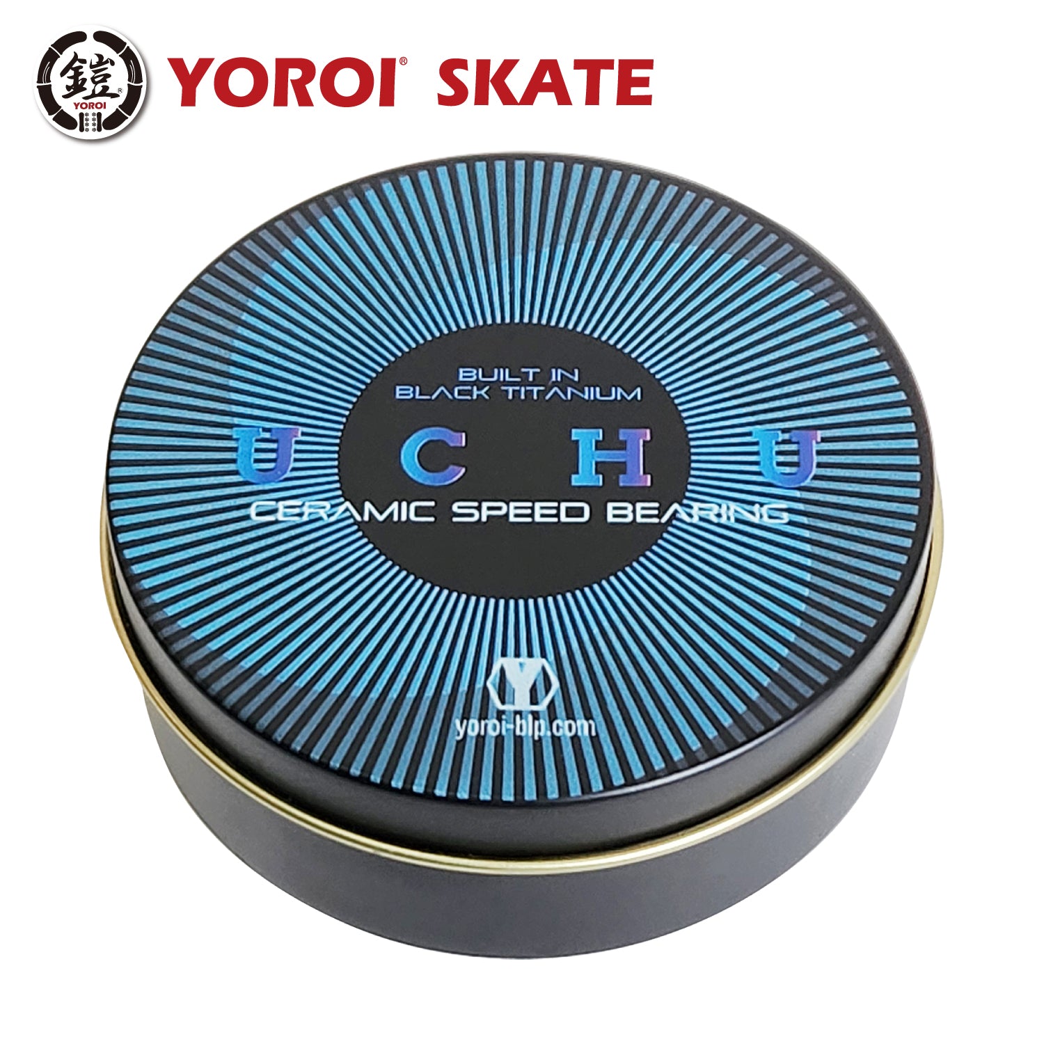 スケボー用ベアリング YOROI SKATE CERAMIC BEARING UCHU ヨロイ スケート ベアリング 宇宙 セラミックベアリング 8個セット スケート スケボー