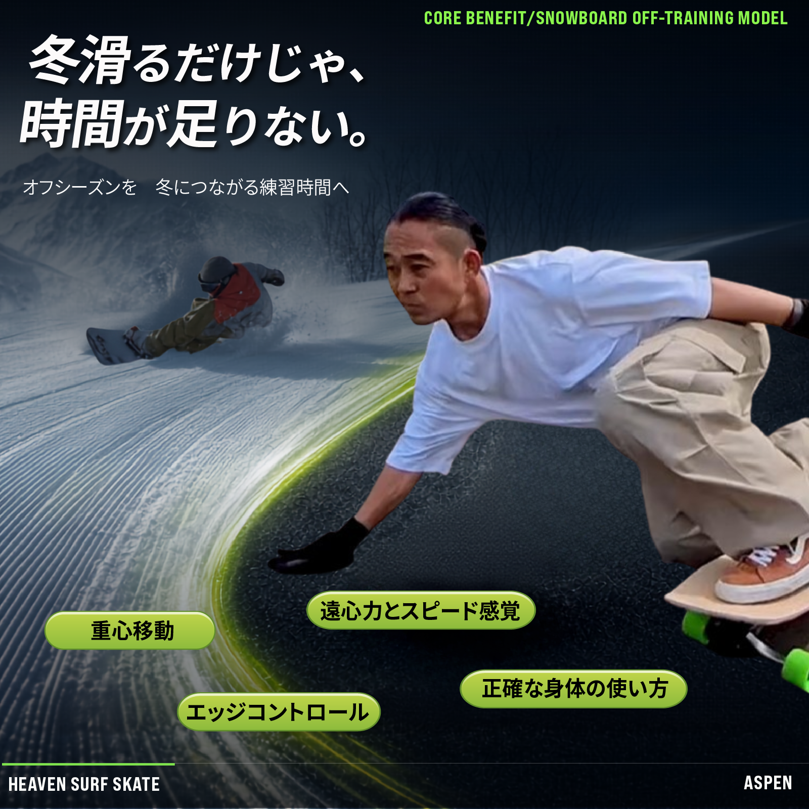 HEAVEN SKATEBOARD ASPEN 1.0 / 2.0
