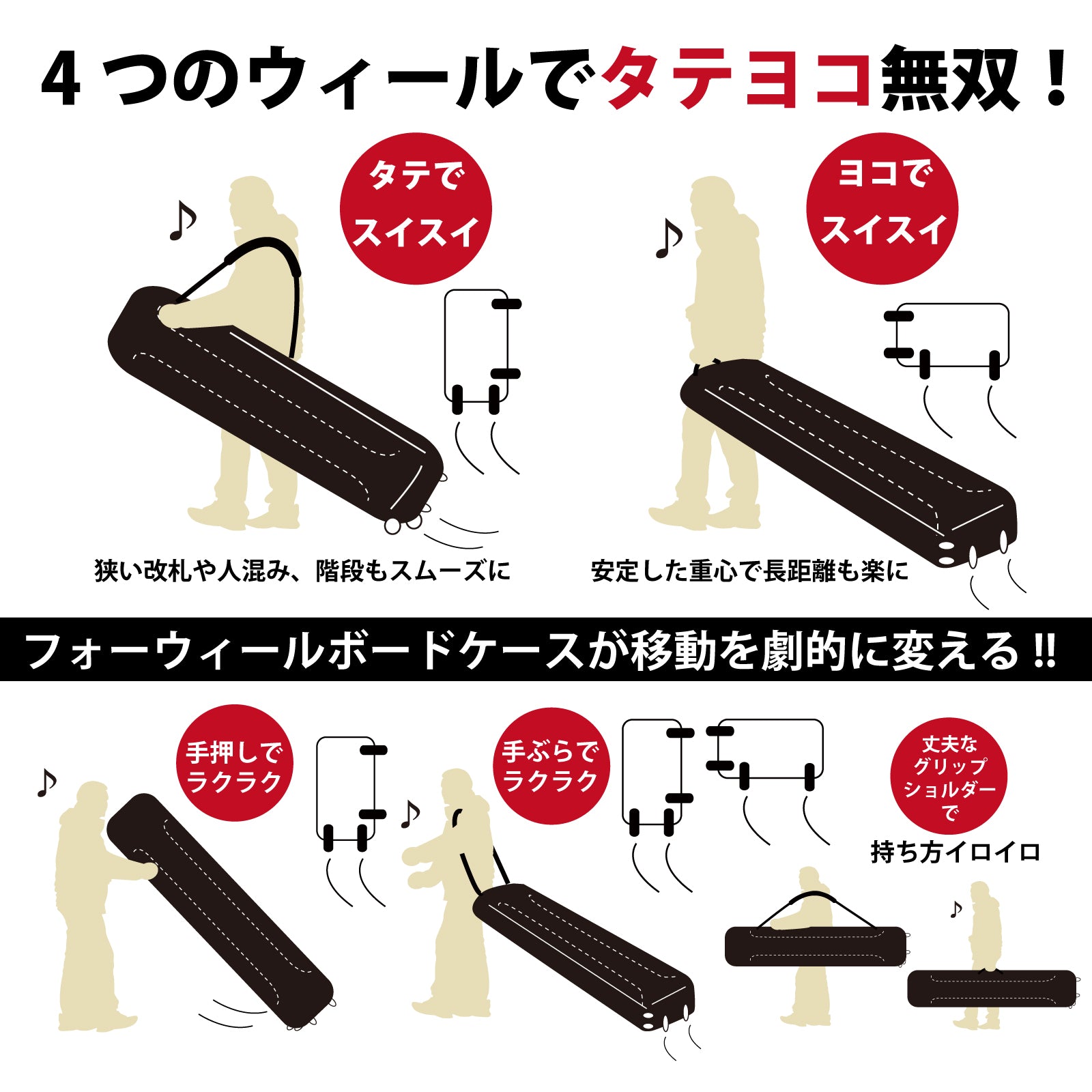 YOROI Four-Wheel Boardcase フォーウィールボードケース スノーボードケース(YR100)